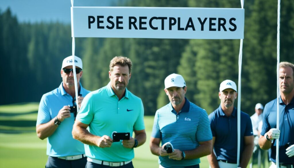 Spectator etiquette for golf tournaments