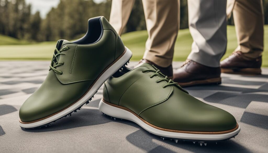 Spikeless golf shoes